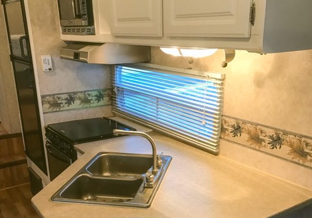 RV remodel kitchen