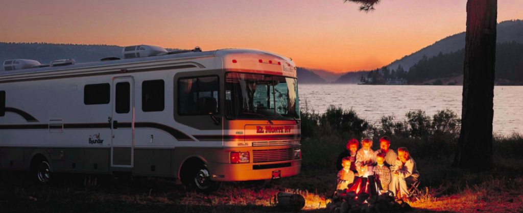 Outdoorsy family camping