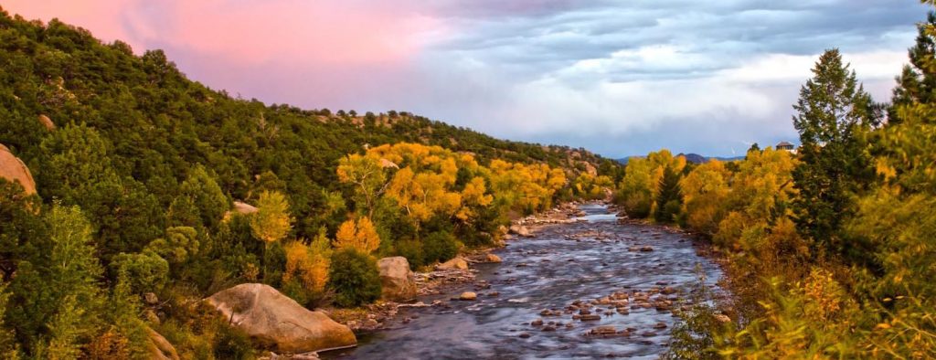 Photo Tripping America - Alpenglo at Dusk over the Arkansas River - Colorado Rockies - Outdoorsy