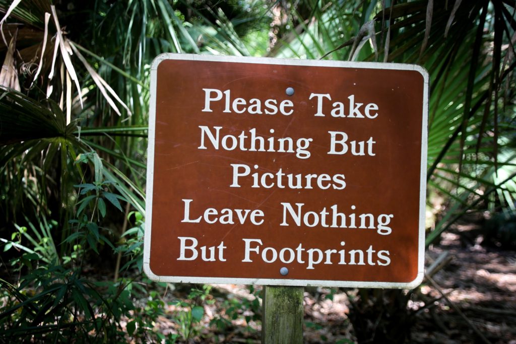 Leave No Trace Sign