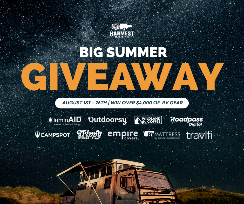Harvest Hosts Big Summer Giveaway