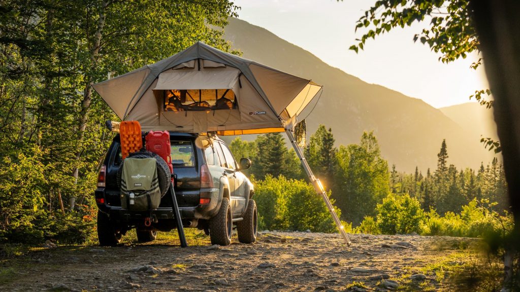 Rooftent in nature